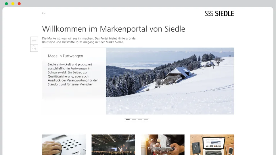 Webbasierte Corporate-Design-Guideline mit Assetmanagement