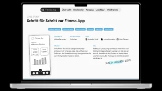 Seite aus einer Case Study zur Erstellung einer Fitness App